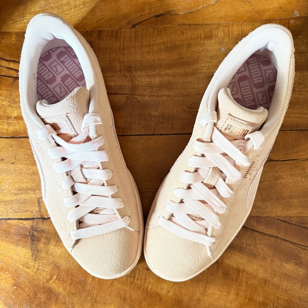 Puma Suede XXI Sneakers – Nude / Blush Pink – Women’s Size 8 - Picture 7 of 13